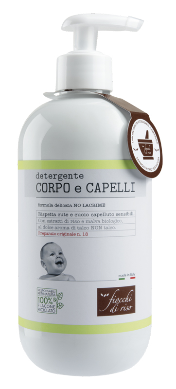 FIOCCHI DI RISO DETERGENTE CORPO/CAPELLI TALCO 400 ML - Fontenova srl