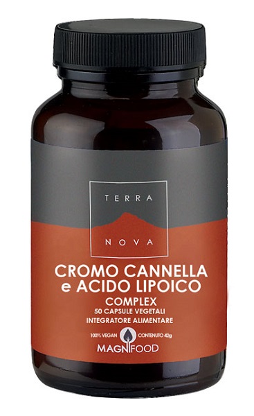 TERRANOVA CROMO/CANNELLA/ACIDO LIPOICO COMPLEX 50 CAPSULE - Fontenova srl