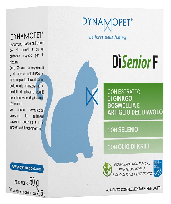 DISENIOR F PER GATTI 20 BUSTINE APPETIBILI DA 2,5 G - Fontenova srl