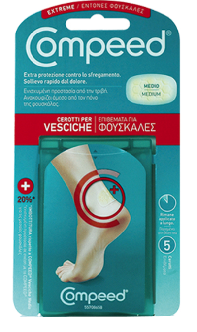 COMPEED CEROTTO PER VESCICHE TALLONE SPORT 5 PEZZI - Fontenova srl