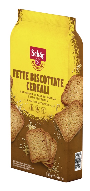 SCHAR FETTE BISCOTTATE CEREALI 3 PORZIONI DA 86,7 G - Fontenova srl