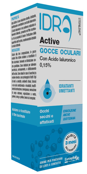 GOCCE OCULARI STERILENS IDRA ACTIVE 10 ML CON ACIDO IALURONICO 0,15% - Fontenova srl