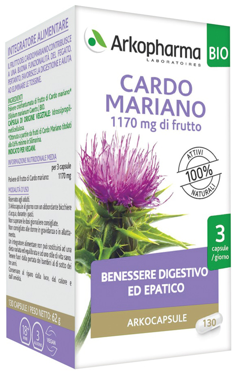 ARKO CAPSULE CARDO MARIANO BIO 130 CAPSULE - Fontenova srl