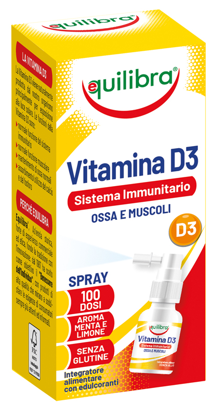 VITAMINA D3 SISTEMA IMMUNITARIO OSSA E MUSCOLI 13 ML - Fontenova srl