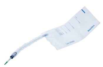 CATETERE VESCICALE AUTOLUBRIFICANTE LIQUICK X-TREME PLUS RIVESTIMENTO IDROFILO CON SACCA RACCOGLI URINA DIAMETRO CH14 LUNGHEZZA 20 CM PUNTA ERGOTHAN 2 FORI SFALSATI 30 PEZZI - Fontenova srl