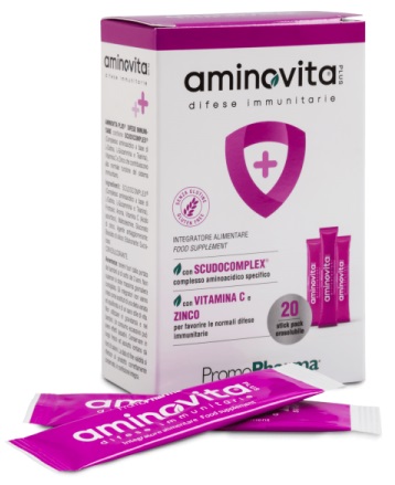 AMINOVITA PLUS DIFESE IMMUNITARIE 20 STICK PACK X 2,5 G - Fontenova srl