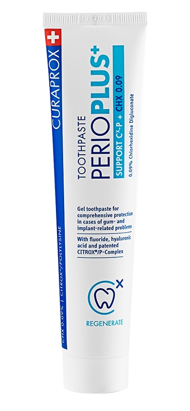 CURAPROX PERIOPLUS+ SUPPORT DENTIFRICIO CHX 0,09% 75 ML - Fontenova srl