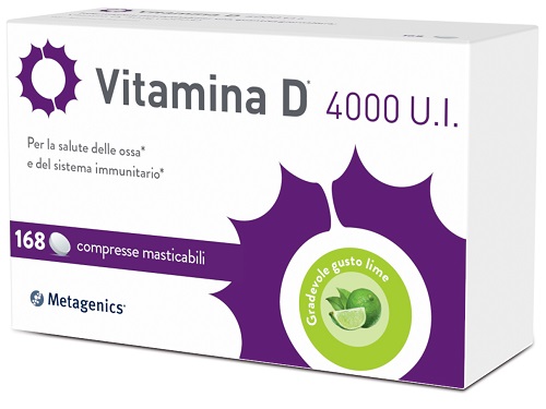VITAMINA D 4000UI 168 COMPRESSE MASTICABILI - Fontenova srl