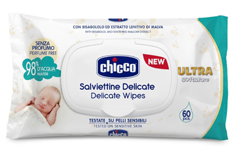 CHICCO COSMETICO SALVIETTE 60 PEZZI NO PROFUNO - Fontenova srl