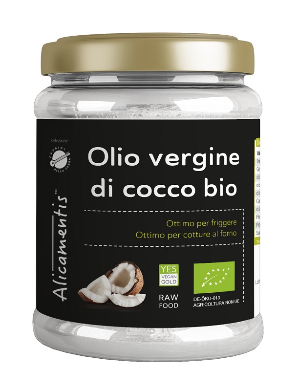 OLIO VERGINE DI COCCO BIO 500 ML ALICAMENTIS - Fontenova srl