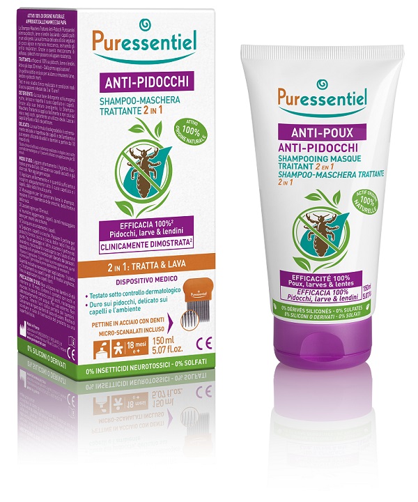 PURESSENTIEL SHAMPOO TRATTAMENTO PIDOCCHI 150 ML - Fontenova srl