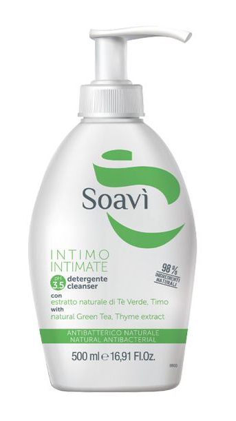 SOAVI INTIMO ANTIBATTERICO PH3,5 FLACONE CON DISPENSER 500 ML - Fontenova srl