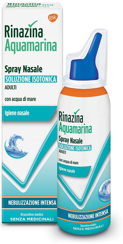 RINAZINA AQUAMARINA ISOTONICA SPRAY NEBULIZZAZIONE INTENSA 100 ML - Fontenova srl