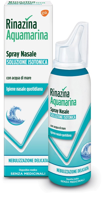 RINAZINA AQUAMARINA ISOTONICA SPRAY NEBULIZZAZIONE DELICATA 100 ML - Fontenova srl