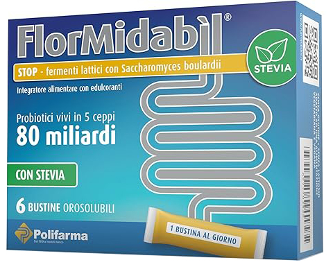 FLORMIDABIL STOP 6 BUSTINE CON STEVIA - Fontenova srl