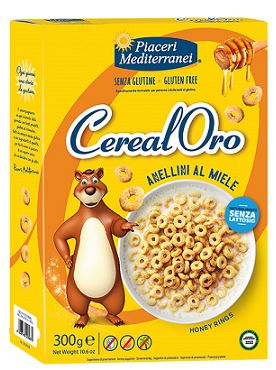 PIACERI MEDITERRANEI CEREALORO ANELLINI MIELE 300 G - Fontenova srl