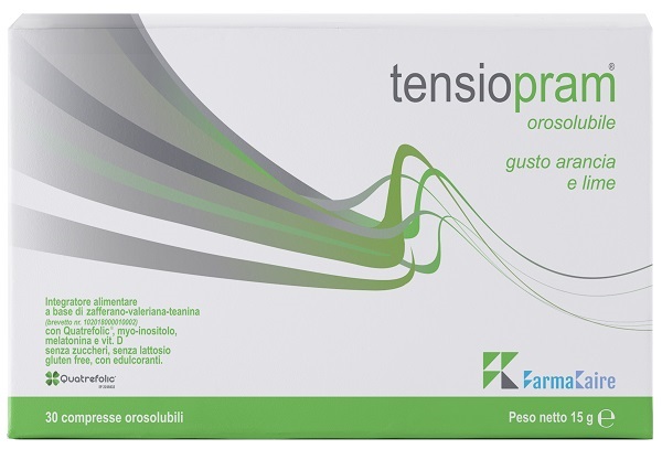 TENSIOPRAM OROSOLUBILE 30 COMPRESSE MASTICABILI GUSTO ARANCIA E LIME - Fontenova srl