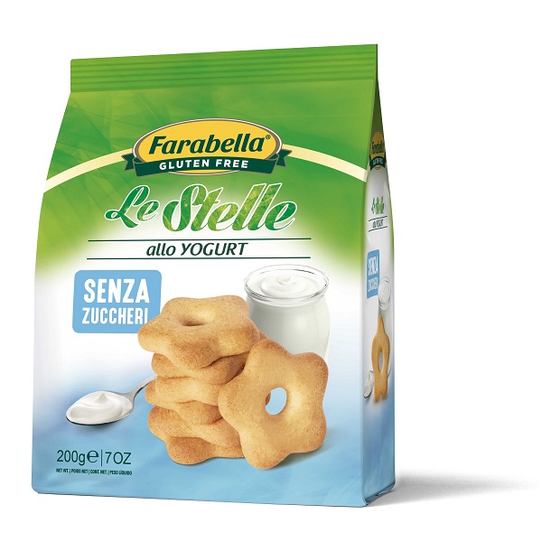 FARABELLA BISCOTTI LE STELLE YOGURT SENZA ZUCCHERO 200 G - Fontenova srl