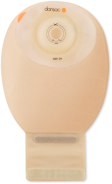 DANSAC NOVALIFE TRE 1 SACCA APERTA OPACA SOFTCONVEX MAXI PER ILEOSTOMIA CON FINESTRA RITAGLIABILE 15-44MM 520 ML 10 PEZZI - Fontenova srl