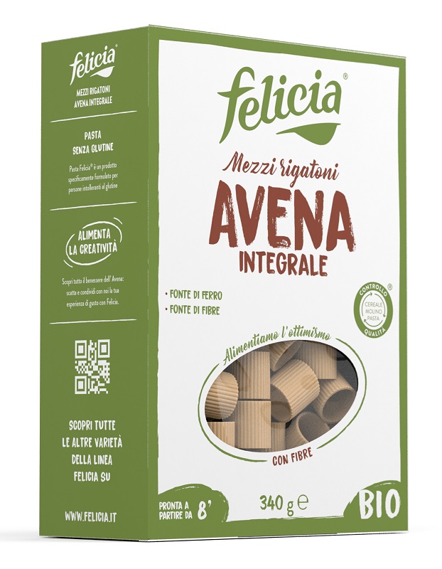 FELICIA MEZZI RIGATONI AVENA 340 G - Fontenova srl