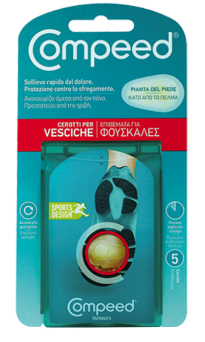 COMPEED CEROTTI PER VESCICHE PIANTA PIEDE SPORT 5 PEZZI - Fontenova srl