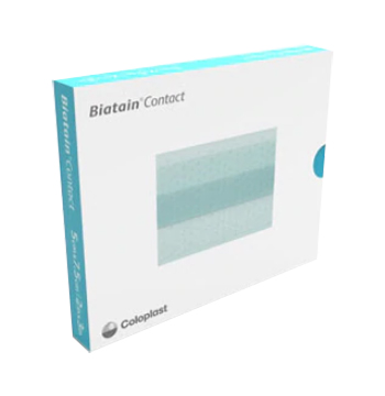 MEDICAZIONE PRIMARIA BIATAIN CONTACT IN SILICONE TRASPARENTE 10X18 CM 10 PEZZI - Fontenova srl