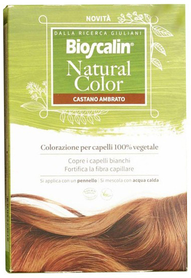 BIOSCALIN NATURAL COLOR CASTANO AMBRATO 70 G - Fontenova srl