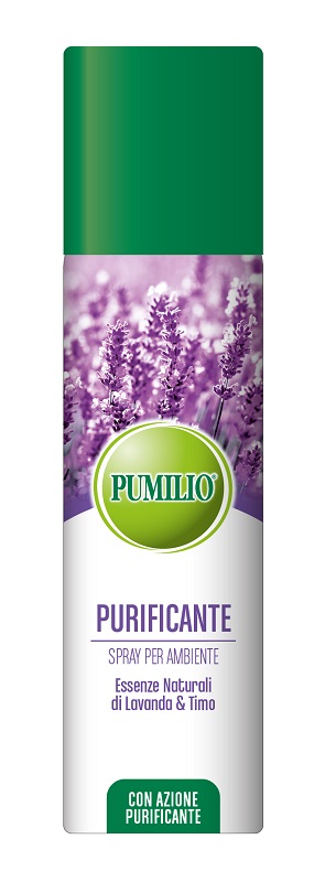 PUMILIO PURIFICANTE SPRAY PER AMBIENTE ESSENZE NATURALI DI LAVANDA E TIMO CON AZIONE IGIENIZZANTE 200 ML - Fontenova srl
