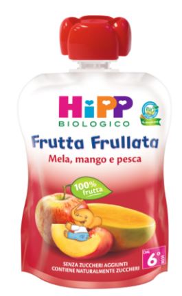 HIPP BIO FRUTTA FRULLATA MELA/MANGO/PESCA 90 G - Fontenova srl