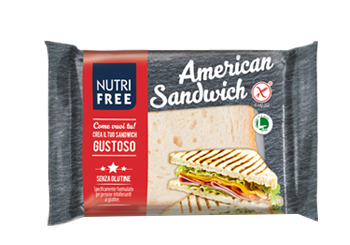 NUTRIFREE AMERICAN SANDWICH 4 PEZZI DA 60 G - Fontenova srl