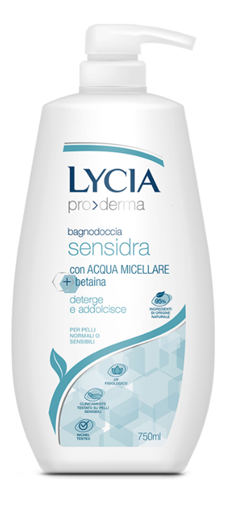 LYCIA PRODERMA BAGNODOCCIA SENSIDRA 750 ML - Fontenova srl