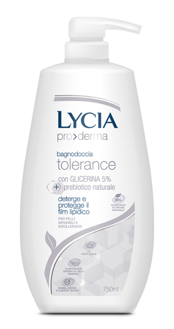 LYCIA PRODERMA BAGNODOCCIA TOLERANCE 750 ML - Fontenova srl