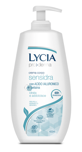 LYCIA PRODERMA CREMA CORPO SENSIDRA 400 ML - Fontenova srl