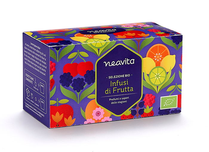 SELEZIONE INFUSI DI FRUTTA IN FILTRO BIO 1 PEZZO - Fontenova srl
