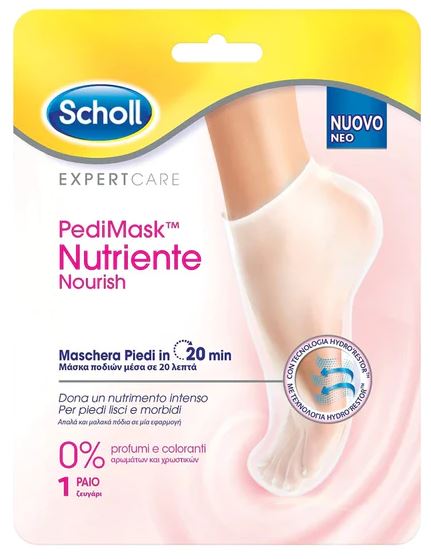 SCHOLL EXPERTCARE PEDIMASK NUTRIENTE 0% PROFUMI E COLORANTI - Fontenova srl