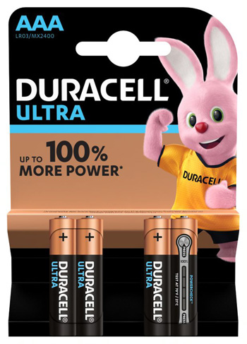 DURACELL ULTRA AAA B4 MN2400 RFT 10 PEZZI - Fontenova srl