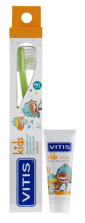 VITIS KIDS SPAZZOLINO + GEL 8 ML - Fontenova srl