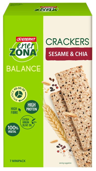 ENERZONA CRACKERS SESAME & CHIA 25 G - Fontenova srl