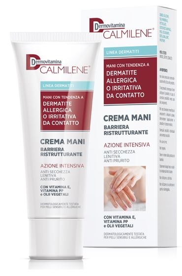 DERMOVITAMINA CALMILENE CREMA MANI BARRIERA RISTRUTTURANTE AZIONE INTENSIVA PER DERMATITE ALLERGICA O IRRITATIVA DA CONTATTO 75 ML - Fontenova srl