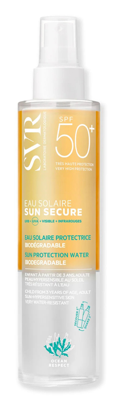 SUN SECURE EAU SOLAIRE SPF50 200 ML - Fontenova srl
