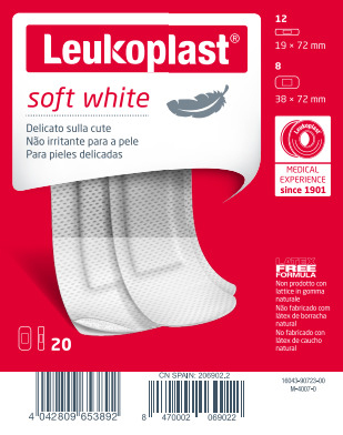 LEUKOPLAST SOFT WHITE 20 PEZZI ASSORTITI - Fontenova srl