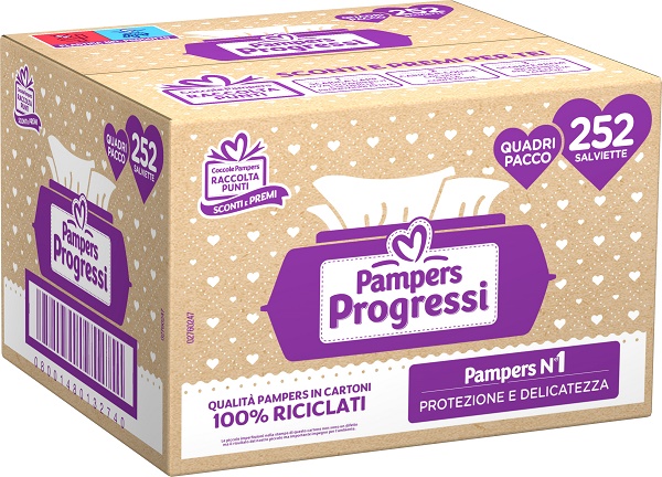 SENSITIVE QUADRI SALVIETTINE 252 PEZZI - Fontenova srl