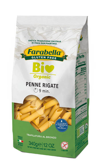 FARABELLA BIO PENNE RIGATE MAIS-RISO 340 G - Fontenova srl