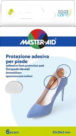 PROTEZIONE ADESIVA MASTER-AID FOOTCARE TRASPARENTE MIX 6 PEZZI A5 - Fontenova srl
