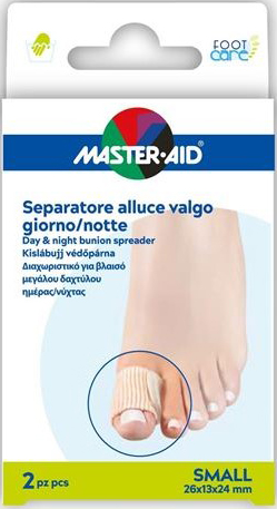 DIVARICATORE ALLUCE GIORNO/NOTTE MASTER-AID FOOTCARE SMALL 2 PEZZI D11 - Fontenova srl