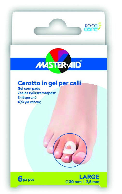 CEROTTO PROTEZIONE CALLI MASTER-AID FOOTCARE IN GEL LARGE 6 PEZZI B11 - Fontenova srl