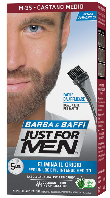 JUST FOR MEN BARBA & BAFFI M35 CASTANO MEDIO 51 G - Fontenova srl