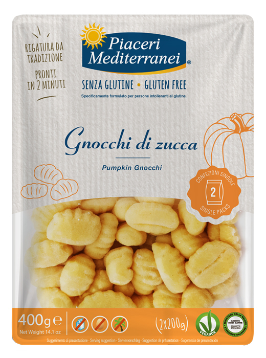 PIACERI MEDITERRANEI GNOCCHI DI ZUCCA 400 G - Fontenova srl