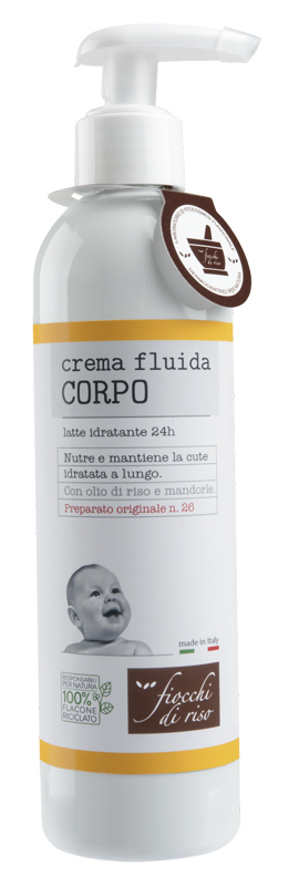 FIOCCHI DI RISO CREMA FLUIDA CORPO IDRATANTE 240 ML - Fontenova srl