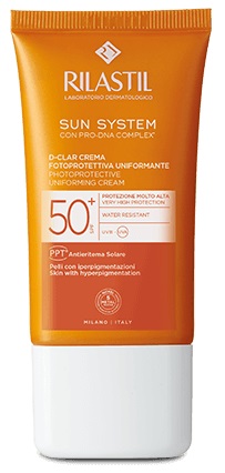 RILASTIL SUN SYSTEM D-CLAR SPF 50+ CREMA LIGHT 40 ML - Fontenova srl